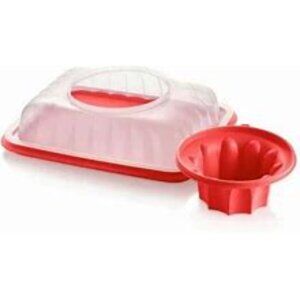 Tupperware Rectangular Jello Jel Party Multilayer Dessert and Dip Mold 10.5 Cups